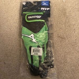 Mizuno MVP XL Batting Gloves ***NWT*** Green/Black